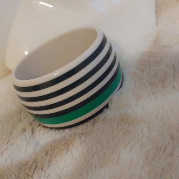 Juicy Couture Blue, Green and White Stripe Bangle EUC - Picture 4 of 5